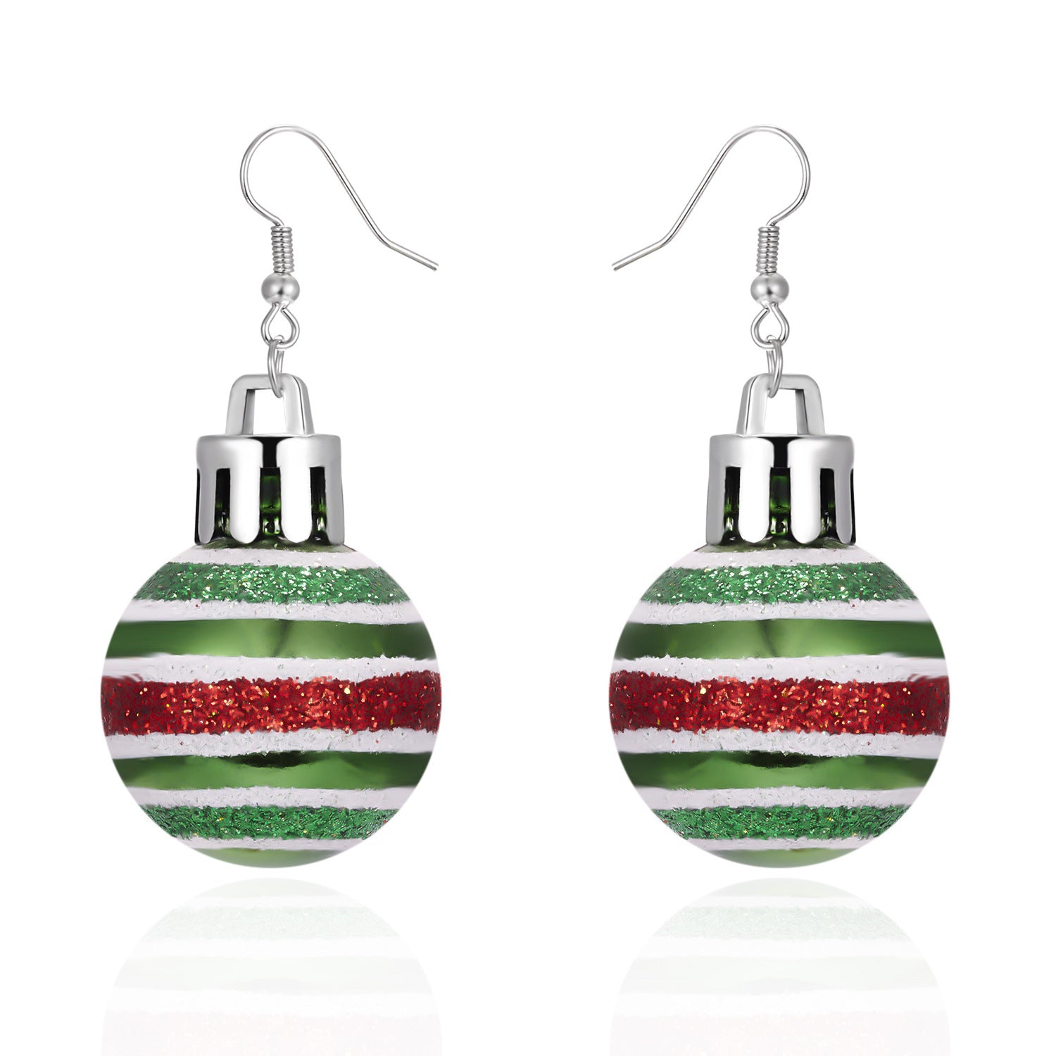 Wholesale Cartoon Cute Christmas Sequins Resin Lamp Ball Earrings